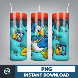 Designs of 3D Cartoon tumbler sublimation design with 3D Inflated Style,puffy tumbler wrap (38)