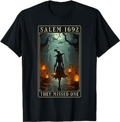 Salem 1692 They Missed One Halloween Witch Trials Women T-Shirt