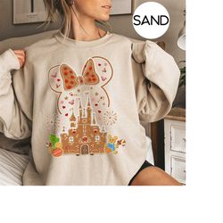 Disney Gingerbread Castle Sweatshirt, Disney Christmas Family Shirt, Disney Christmas Shirt, Mickey Minnie Christmas, Di