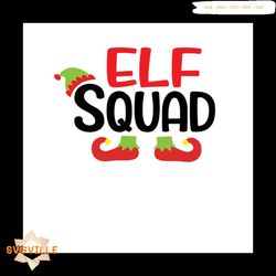 elf squad christmas svg, christmas svg, elf squad svg, elf hat svg