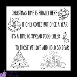 Christmas Time Is Finaly Here Svg, Christmas Svg, Christmas Quotes Svg