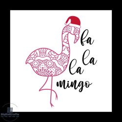 Fa La La Mingo Christmas Svg, Christmas Svg, Fa La La Svg, Flamingo Svg
