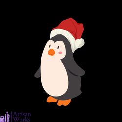 Penguin Christmas Svg, Christmas Svg, Penguin Svg, Hat Svg, Merry Christmas Svg