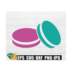 Macaron. Macaroon. Macaron svg. French pastries. French macarons. Cookie svg. Sweets svg. Food svg.