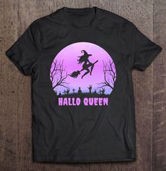Halloween Hallo Queen Witch Cemetery Retro Pink Moon Design Classic