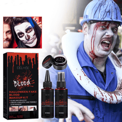 Halloween Horror Atmosphere Fake Blood Makeup Set