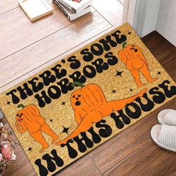 Family Holiday Atmosphere Creative Pumpkin Funny Printed Mat