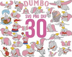 Disney Dumbo Svg Bundle, Dumbo svg, Dumbo Clipart, Baby Dumbo SVG