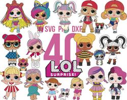 lol surprise logo svg, lol surprise dolls bundle svg, baby doll svg, lol doll svg