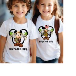 Birthday Boy Shirt, Birthday Girl Shirt, Safari Birthday Shirt, Mickey Head Shirt, Family Trip Shirt, Animal Kingdom Shi