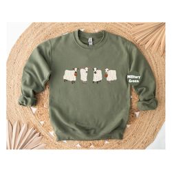 Halloween Sweatshirt, Ghost Cows Hoodie, Halloween Ghost Shirt, Cow Lover T-shirt, Funny Halloween Outfit, Fall Tee, Hal
