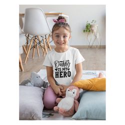 Daddy Is My Hero Onesie, Pregnancy Announcement T-shirt, Cool Daddy Toddlers Shirt, Hero Father & Kids Outfit, Cute Baby