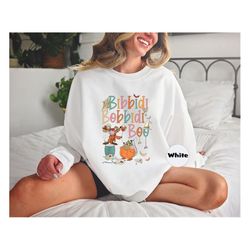 Bibbidi Bobbidi Boo Halloween Shirt, Retro Jaq And Gus T-shirt, Halloween Pumpkin Sweatshirt, Disney Hoodie, Halloween F