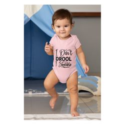 i don't drool i sparkle onesie, funny baby t-shirt, baby shower shirt, cute kids outfit, newborn clothes, trendy baby on
