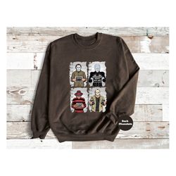 Horror Mugshot Shirt, Horror Movie Characters T-Shirt, Horror Movie Sweatshirt, 80s Horror Movie hoodie, Halloween outfi
