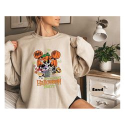 Mickey's Not-So-Scary Halloween Party T-shirt, Disney Halloween Sweatshirt, Mickey And Minnie Halloween Family Tee, Hall