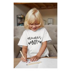 Mama's Boy Shirt, Cute Toddler Tshirt, Funny Son Sweatshirt, Mother's Boy Hoodie, Cute Footprint Tee, Baby Boy Shirt, Gi