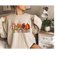 Tis The Season Sweatshirt, Fall Coffee Sweatshirt,Coffee Lovers Shirt, Fall Shirt,Halloween Shirt Pumpkin Latte Drink, T