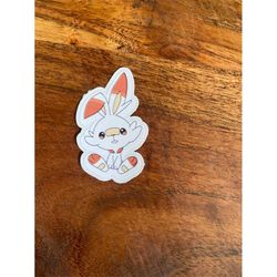 scor bunny pokemon sticker - vinyl sticker - die-cut - easy peel
