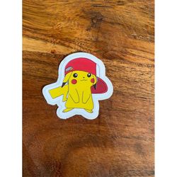 pikachu pokemon sticker - vinyl sticker - die-cut - easy peel