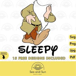 Costume Sleepy Dwarf, Vacay Mode Svg, Family Trip Svg, Magical Kingdom Svg Family Vacation Svg Files for Cricut Sublimat