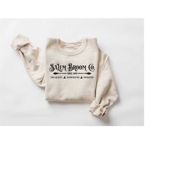 Salem Broom Company Sweatshirt, Salem Massachusetts Shirt,Halloween Witches Sweater, Halloween Gifts for Witches, Hallow