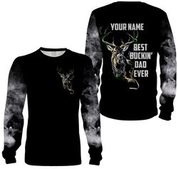 Deer Hunting Best Buckin&8217s Dad Ever Custom Name 3D All Over Printed Shirts &8211 Father&8217s Day Gift Ideas Chiptee