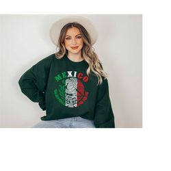 mexico sweatshirt, mexico coat of arms sweatshirt,mexican pride nationality, eagle sweat, mexico flag sweatshirt, mexica