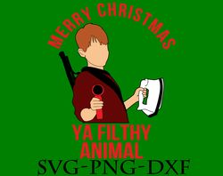 Ya Filthy Animal Christmas SVG, Christmas SVG PNG, DXF, PDF, JPG,...