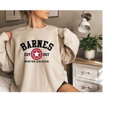 Barnes Sweatshirt, Barnes 1917 Sweatshirt, Bucky Barnes, Winter soldier Sweatshirt, Avengers Sweatshirt, Superhero Sweat