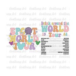 Two-side World Tour Svg, Drink Around The World Tour Svg, Family Vacation, Family Trip 2023 Svg, Vacay Mode Svg, Magical