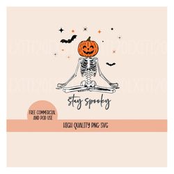 Halloween SVG, Skeleton SVG, Trendy Halloween PNG, Sublimation, Spooky Svg, Spooky Png, Digital Download, Pumpkin Svg, F
