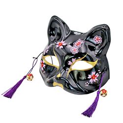 Japanese Style Japanese Style Cherry Blossom Fox Cat Mask Festival Celebration Mask Christmas Carnival Mask