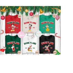 Retro Disneyland Christmas Shirts, Mickey And Friends Christmas Sweatshirt, Disney Christmas Party 2023, Disney Christma