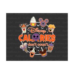 Halloween Calories Don't Count Png, Carnival Food Png, Trick Or Treat Png, Spooky Vibes Png, Holiday Season Png