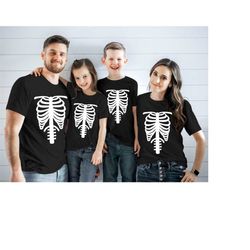 Halloween Costume Skeleton Shirt, Halloween Party Shirt, Halloween Shirt, ghost shirt, Family halloween shirt, Spooky sh