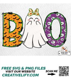 Boo Halloween Png, Spooky Season Png, Happy Halloween Png, Trick Or Treat Png, Which Png, Spooky Png for Sublimation