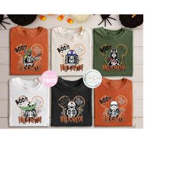 Disney Star Wars Group Character Halloween Shirt, Halloween Boo Shirt, Star Wars Mickey Shirt, Disney WDW Family Shirt,