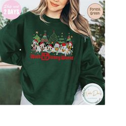 Retro Mickey And Friends Christmas Sweatshirt, Disney Ears Christmas Shirt, Disney Chirstmas Sweatshirt, Disney Family,