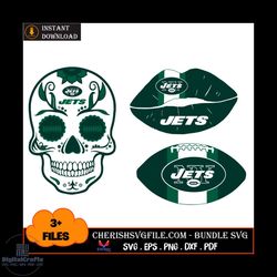 New York Jets Bundle Svg, NFL Team Logo Bundle Svg