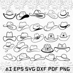 cowboy hat svg, cowboy svg, hat svg, animal, bebop, SVG, ai, pdf, eps, svg, dxf, png