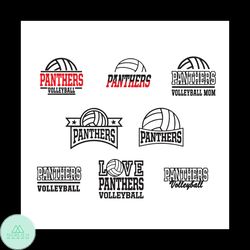 panthers volleyball bundle svg, sport svg, pittsburgh panthers svg, pittsburgh panthers logo svg, volleyball svg, volley