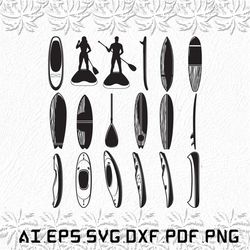 Paddle Board svg, Paddle Boards svg, Paddle svg, Boards, Board, SVG, ai, pdf, eps, svg, dxf, png