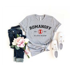 Romanoff Shirt, romanoff, Black Widow Shirt, Avengers Shirt, Superhero Shirt, Natasha Romanoff Shirt, Holiday gift, holi