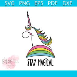 Stay magical svg, trending svg, unicorn svg, unicorn dabbing, unicorn birthday, unicorn party, unicorn clipart, unicorn
