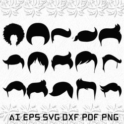 Man Hair Style svg, Man Hair svg, Hair svg, Man, Man Hairs, SVG, ai, pdf, eps, svg, dxf, png