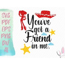 Jessie - You've got a Friend in me SVG | Instant Download Design | Toy Story Svg Pdf Eps Png Dxf Ai Files | Easy to Use