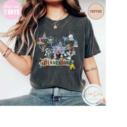 Comfort Color Disneyland Shirt, Retro Mickey And Friends Shirt, Disneyworld Tee, Disney Trip Shirt, Magic Kingdom Shirt,