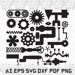 Machine Parts svg, Machine Part svg, Machine svg, Parts, Part, SVG, ai, pdf, eps, svg, dxf, png