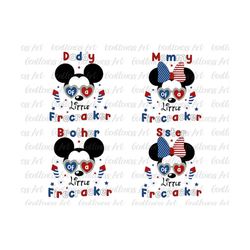 Bundle Family Of A Little Firecracker Svg, 4th Of July Svg, Memorial Day Freedom, American Flag, Svg, Png Files For Cric